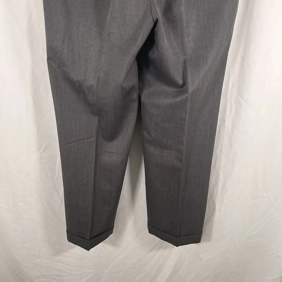 Brooks Brothers Dress Pants Men's 36x32 Grey 100% Wool Pleated Office Work - Picture 8 of 9